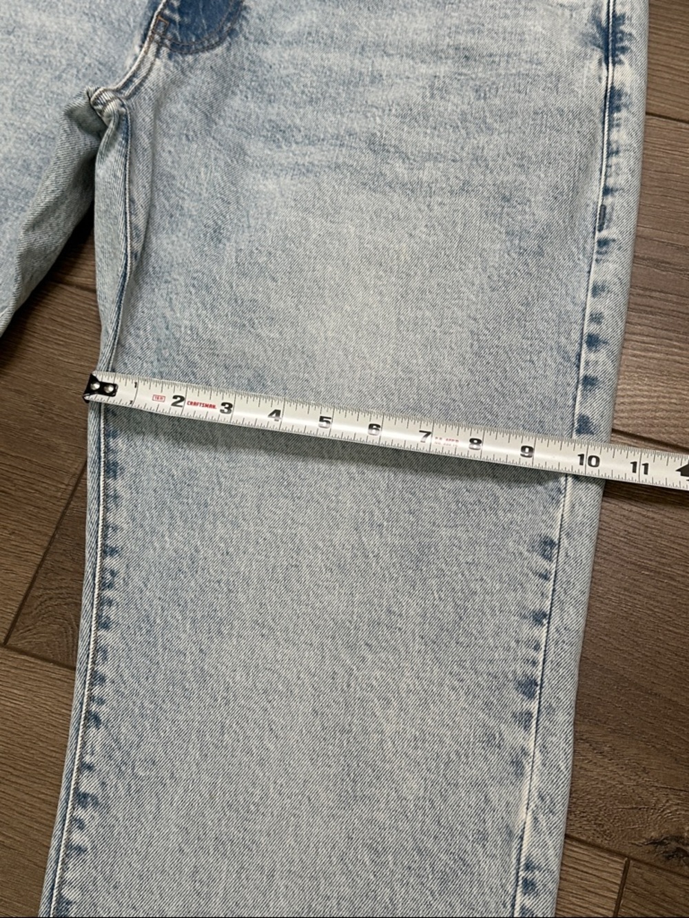 Mavi Marcus 31” Slim Straight Leg Stretch Light Wash Blue Jeans Size 34 - Picture 10 of 13